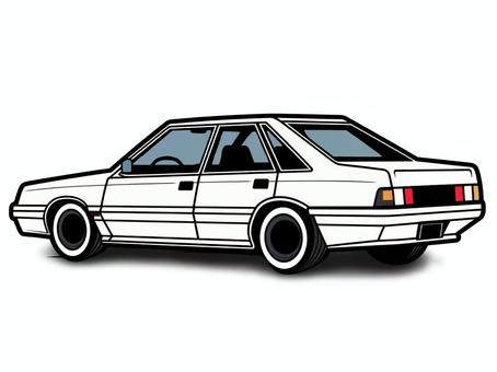 車【2】 車,自動車,セダン,車イラスト,車のイラスト,車アイコン,クルマ,自動車イラスト,乗り物,交通のイラスト素材