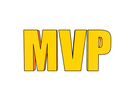 MVP mvp,賞,偉業,活躍,ヒーロー,スポーツ,グラデーション,文字,3dcg,黄色のイラスト素材