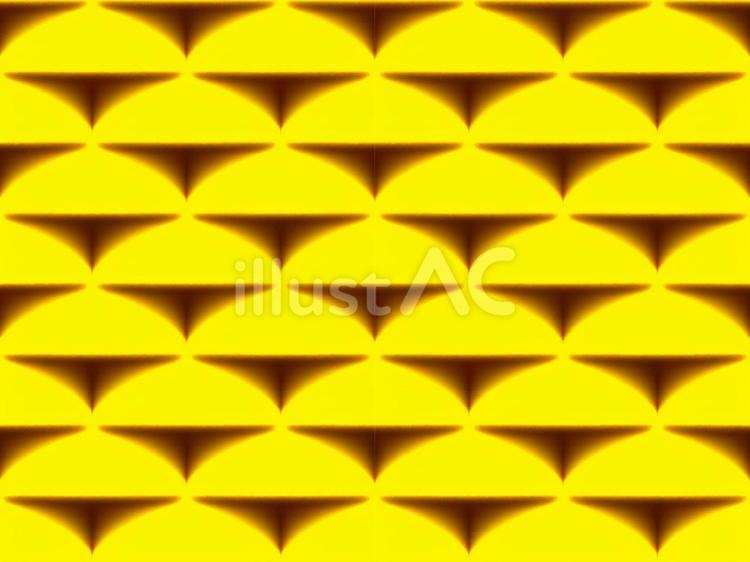 金色の半円が並んだシームレス  半円,ジオメトリック,幾何学的のイラスト素材