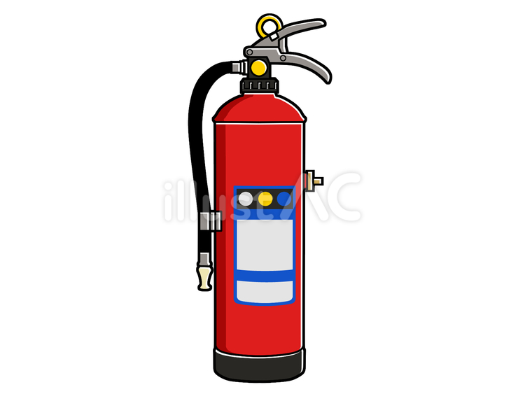 消火器 消火器,火災,防火のイラスト素材