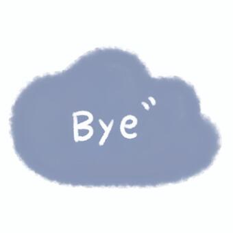 パステル文字背景とByeの文字 文字,パステル,文字背景,ナチュラル,吹き出し,スタンプ,スタンプ風,英語,英文字,あいさつのイラスト素材