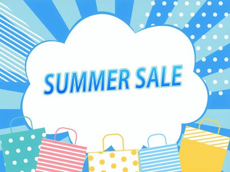 Illustration for summer sale advertisement of concentrated line, tło, baner, rama, JPG, PNG and AI