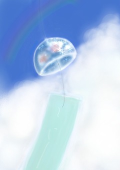 風鈴 風鈴 風鈴,夏,季節のイラスト素材
