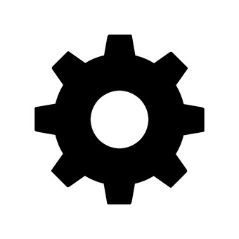 歯車のシルエット 歯車,機械,回る,精密機器,工場,シルエット,シンプル,シンボル,マークのイラスト素材