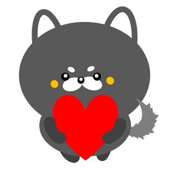 Dog and heart, JPG and PNG Dog and heart, small dog, a pet, tiny, JPG and PNG