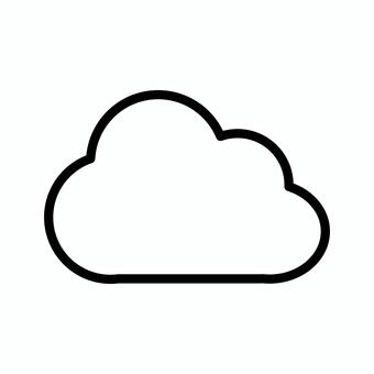 クラウドのアイコン クラウド,雲,サーバー,データ,情報,保存,保管,記憶,記録,共有のイラスト素材