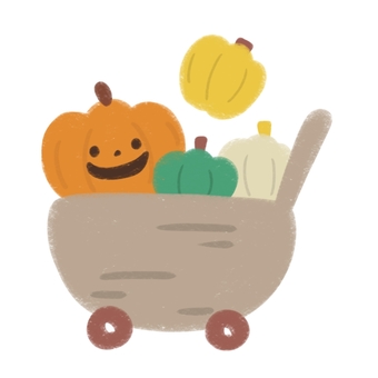 Illustration, halloween, pumpkin, autumn, 