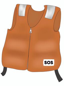 救命胴衣 防災対策用,非常用,備え,水上レジャー,マリンスポーツのイラスト素材