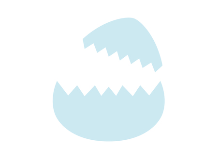 Illustration, egg, shell, simple, 