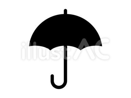 雨傘シルエット