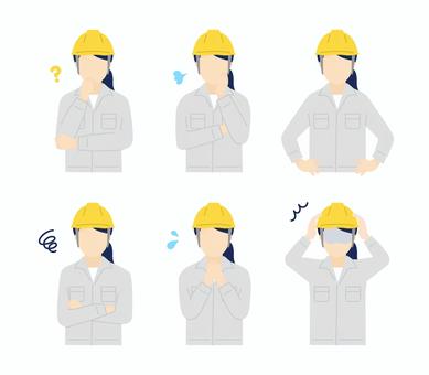 ヘルメットをかぶった作業員のイラスト ヘルメットをかぶった作業員のイラスト 作業員,作業服,ヘルメット,業者,現場監督,建築士,設計士,技術者,エンジニア,工務店のイラスト素材