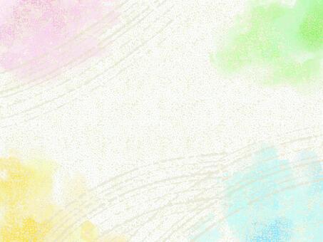 水彩でにじんだ背景2７ 水彩,背景,にじみ,カラフル,かわいい,おしゃれ,ベクター,手描き,フレーム,枠のイラスト素材