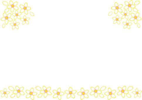 Illustration, frame, cherry blossoms, flower, 