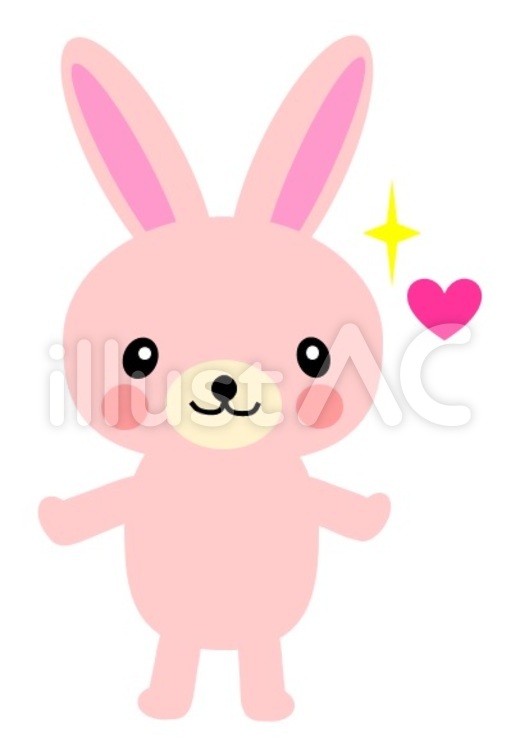 うさぎちゃん 兎のイラスト素材