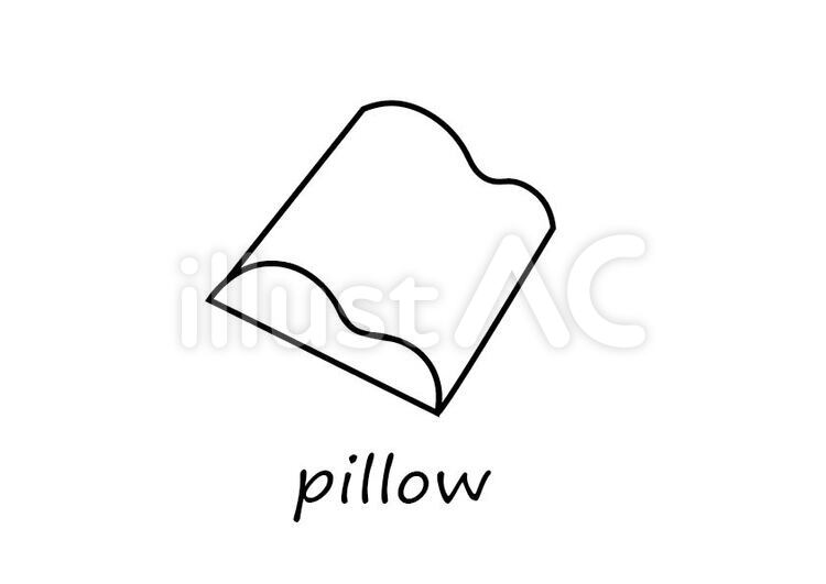 枕 枕,寝具,睡眠のイラスト素材
