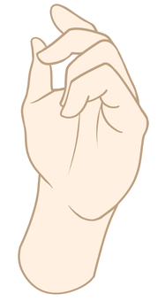 手ポーズ・漫画で使える 手,ポーズ,指,パーツ素材,イラスト,カットイラスト,素材,パーツ,人物,人のイラスト素材