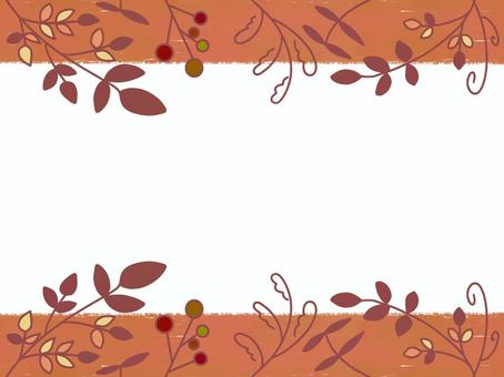 秋の植物フレーム