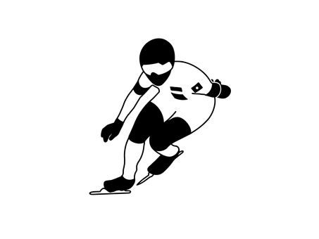 スピードスケート スピードスケート,種目,競技,ウインタースポーツ,運動,冬季,冬,人,人物,女性のイラスト素材