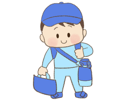 荷物をもつ男の子 荷物をもつ男の子 視覚支援,お支度ボード,絵カード,スケジュール,子ども,男の子,身支度,出発準備のイラスト素材