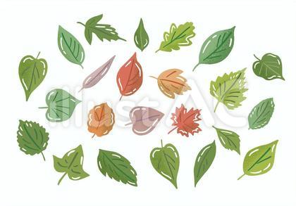 葉っぱイラスト