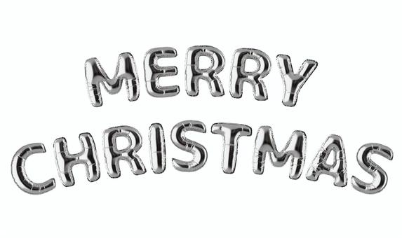 バルーン文字09 風船,文字,推し活,テキスト,フォント,バルーン,クリスマス,merry,christmasのイラスト素材