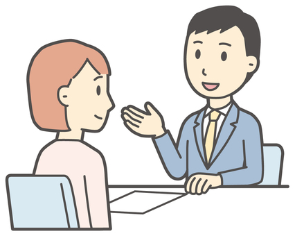  相談-001-全身 相談,会社員,女性,説明,話す,スーツ,ビジネス,従業員,スタッフ,働くのイラスト素材