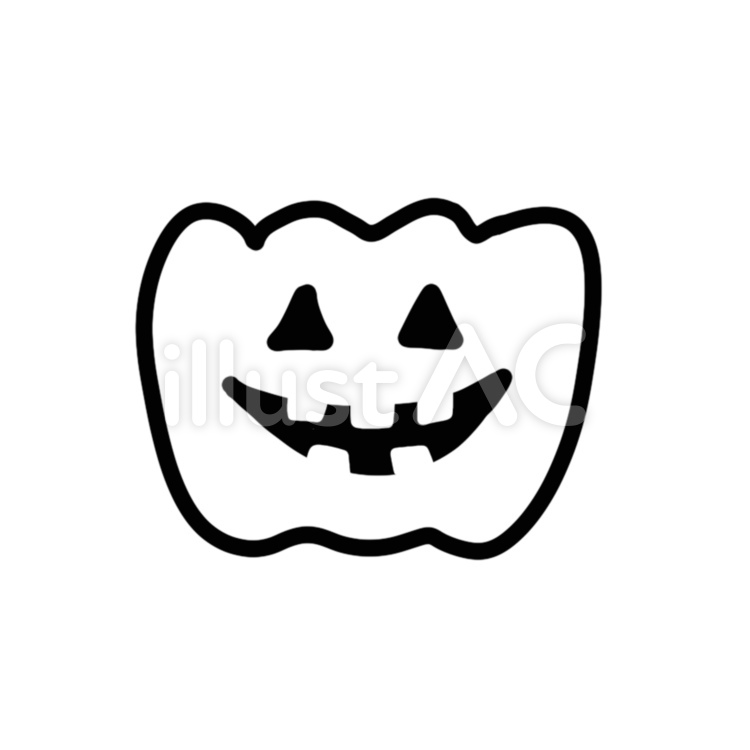 ハロウィンのかぼちゃ かぼちゃ,ハロウィン,秋のイラスト素材