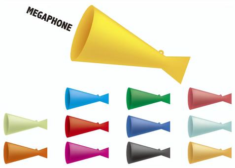 megaphone, megafone, alto-falante, apoio, JPG, PNG and AI