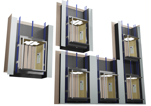 エレベーター エレベーター,エレベータ,昇降機,ev,elv,リフト,ケージ,シャフト,箱,四角のイラスト素材