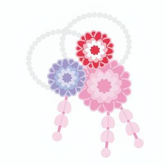 髪飾り（花） 髪飾り,花,リボン,飾り,日本,お祝い,和装,アクセサリー,伝統,文化のイラスト素材