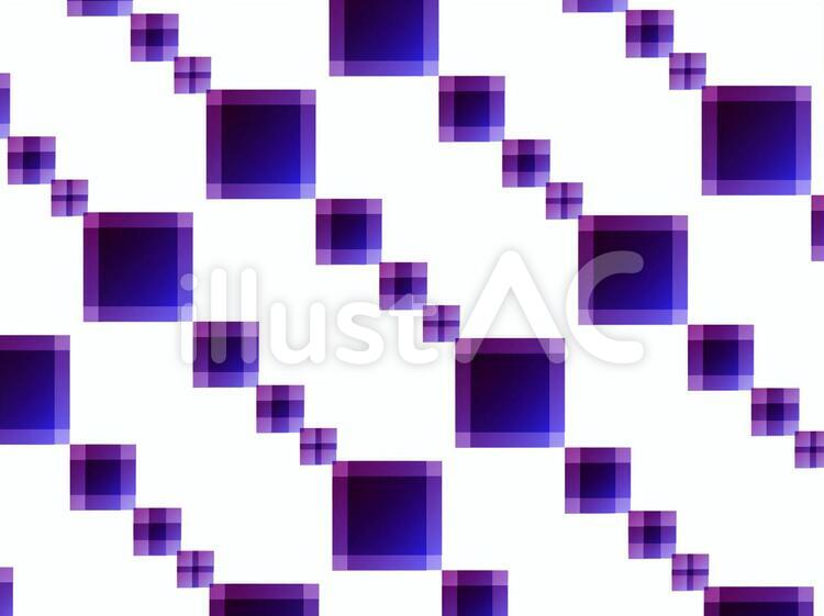 ドット風スクエア（パープル） パープルの柄,スクエア,斜めのイラスト素材