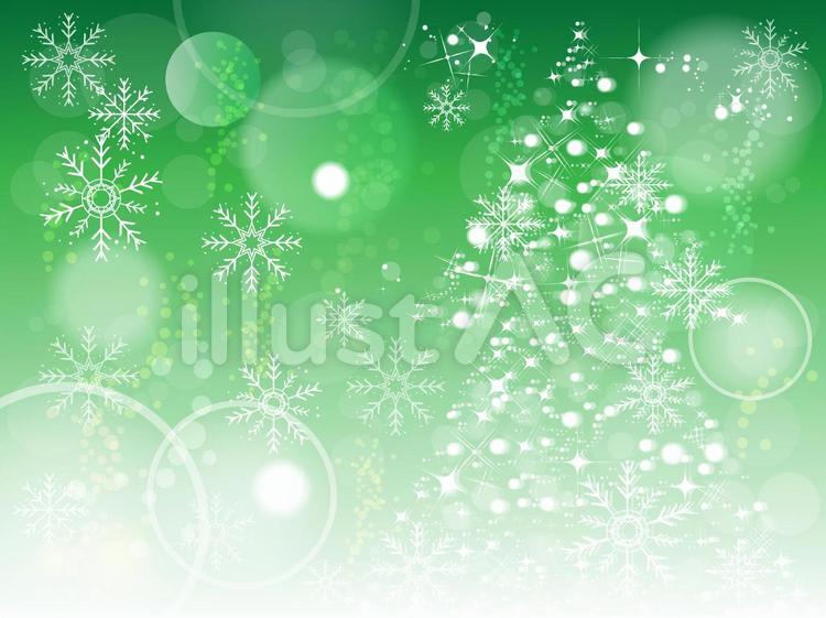  結晶もみの木背景　緑 クリスマス,ミドリ,緑のイラスト素材