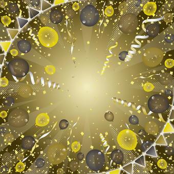 紙吹雪48 紙吹雪,リボン,風船,旗,背景,飾り,パーティー,パレード,イベント,舞うのイラスト素材