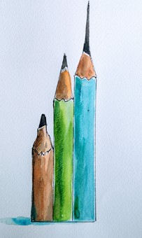 鉛筆 鉛筆,筆記具,画材,消す,書くのイラスト素材