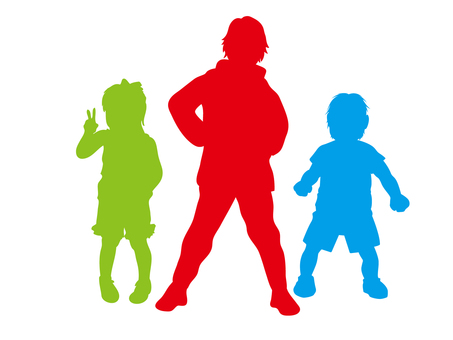 子どもシルエット