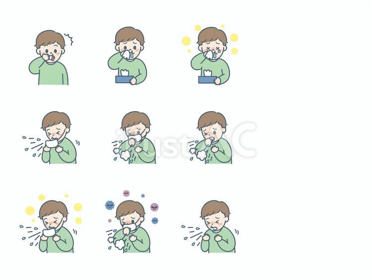 子供体調不良まとめB① 人物,子供,表情のイラスト素材