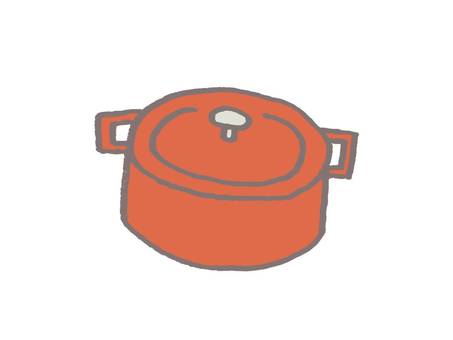 pot (red), JPG and PNG pot (red), pot, kitchen equipment, kitchenware, JPG and PNG