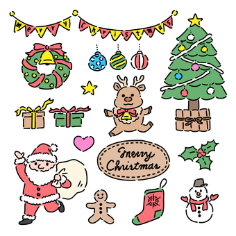 クリスマス 白背景01