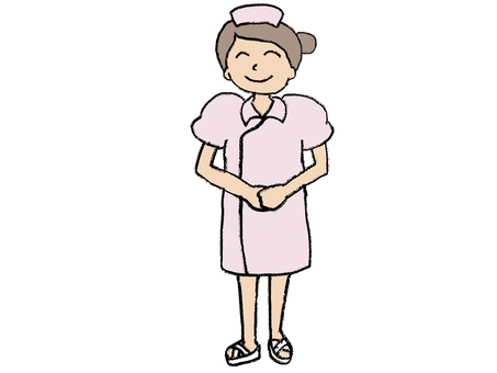 笑顔でお出迎えするナース