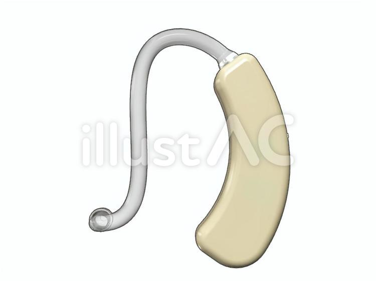 補聴器 補聴器,聴覚障害,難聴のイラスト素材