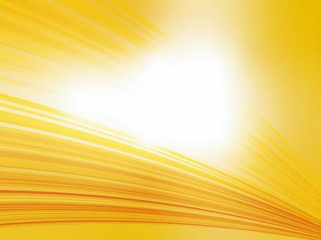 スピード感溢れるゴールドのウェーブ背景