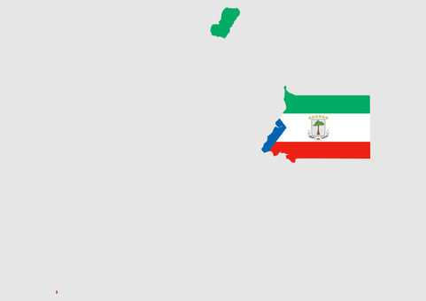 赤道ギニアの地図（国旗柄） 赤道ギニア,地図,国旗,外国,海外,地理,土地,国土,地形,世界のイラスト素材