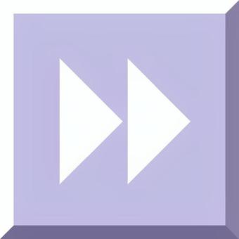 立体早送りボタン白抜き紫 アイコン,ボタン,マーク,早送り,白抜き,紫のイラスト素材