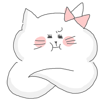 不機嫌なねこちゃん かわいい,不機嫌,怒る,不満,不服,文句,プンプン,拗ねる,ねこ,女の子のイラスト素材