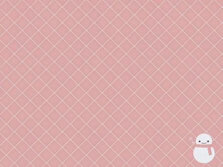 雪だるま刺繍キルティング生地（ピンク） 背景,冬,キルティング,雪だるま,かわいい,刺繍,壁紙,シンプル,おしゃれ,雪の結晶のイラスト素材