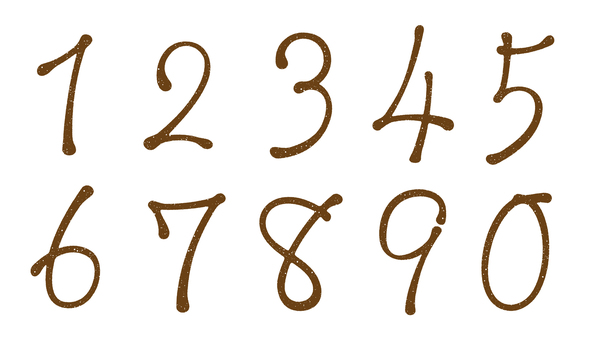 オリジナル数字セットH カスレ オリジナル数字セットH カスレ 数字,フォント,オリジナル,文字,手書き,ペン字,マーカー,カスレ,ざらざらのイラスト素材