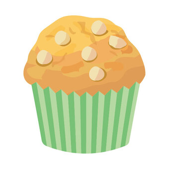 マフィンケーキ5 マフィン,カップケーキ,ケーキ,焼き菓子,お菓子,おやつ,スイーツ,ティータイム,手作り,甘いのイラスト素材