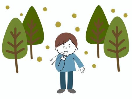 Boy with hay fever, JPG and PNG Boy with hay fever, people, whole body, children, JPG and PNG