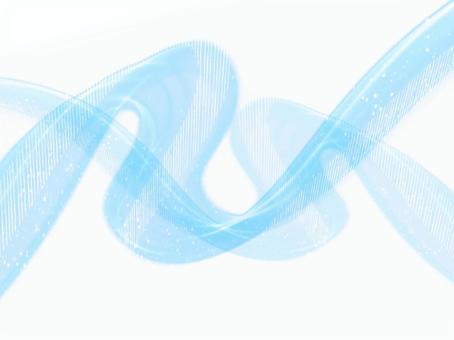  風のリボン-ライトブルー05 風,リボン,ブルー,アクア,波,ライン,透明,爽やか,涼しい,光のイラスト素材
