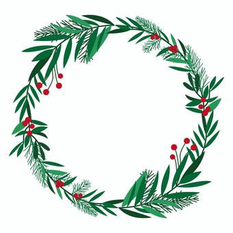 Christmas wreath, decoration wreath, , JPG, PNG and AI